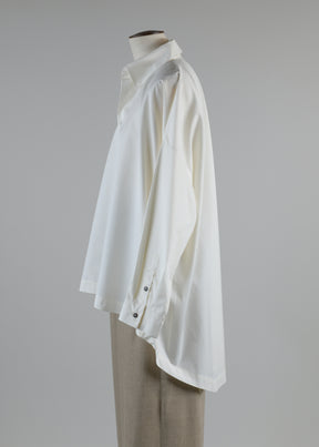 smaller front larger back shirt with collar - mid plus