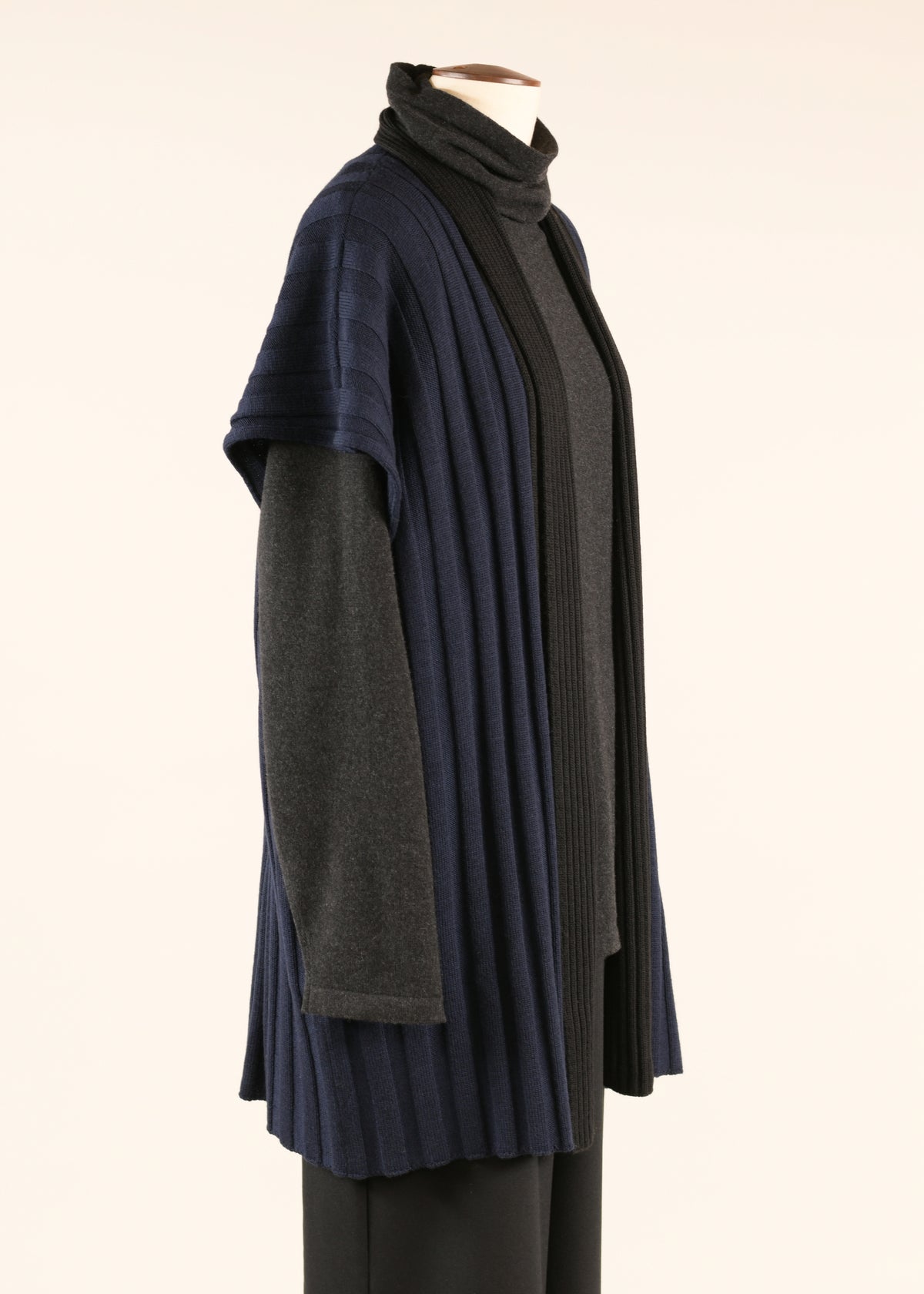 shawl collar tabard - long plus