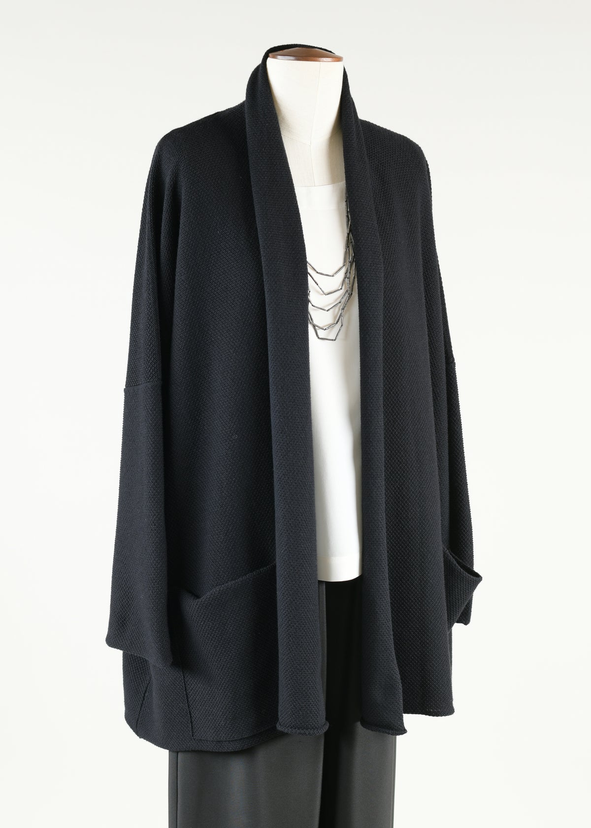 shawl collar cardigan - long