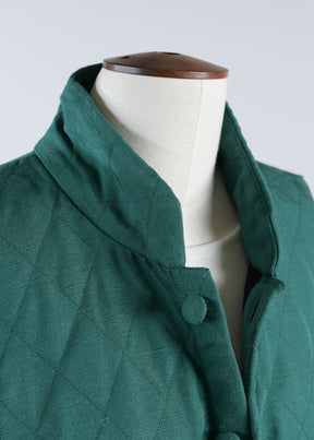 silk imperial coat with chinese collar - long plus