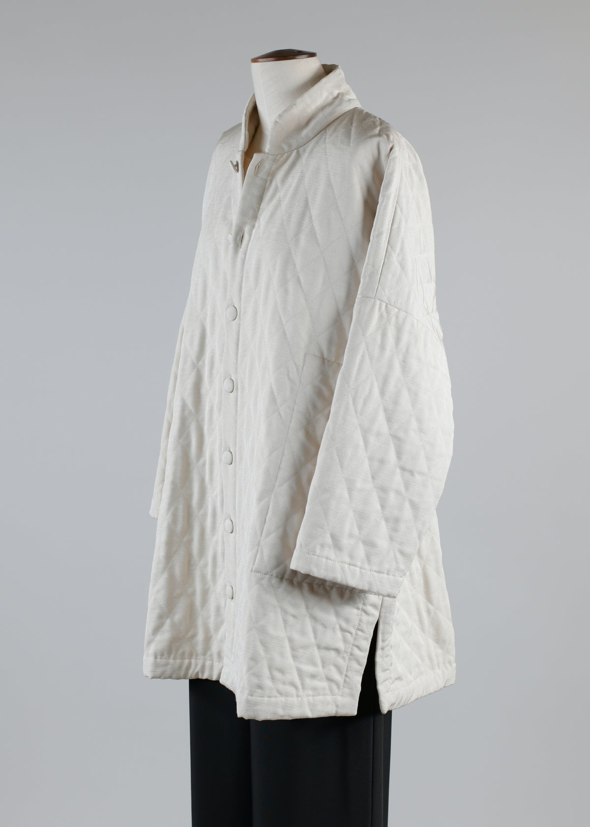 imperial coat with chinese collar - long plus