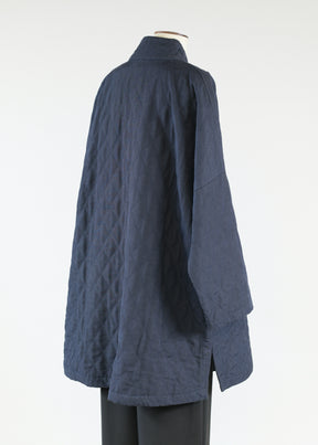 imperial coat with chinese collar - long plus