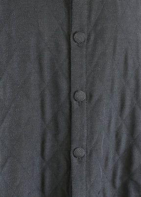 imperial coat with chinese collar - long plus