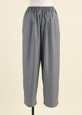 longer japanese trouser with ankle slits