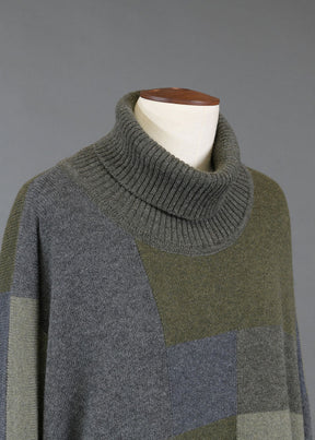 cashmere roll neck sweater - long