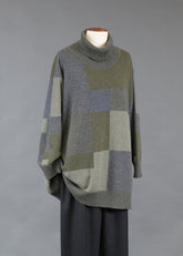 cashmere roll neck sweater - long