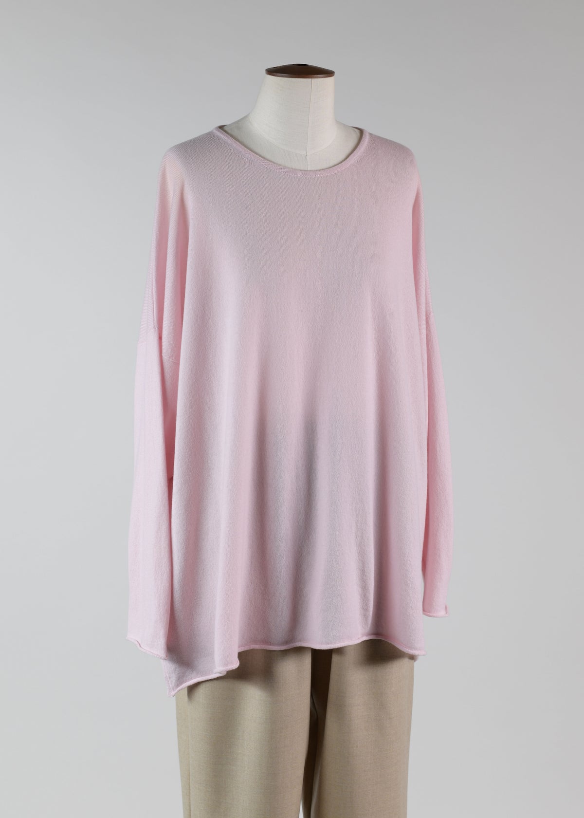 a-line bateau neck sweater - long