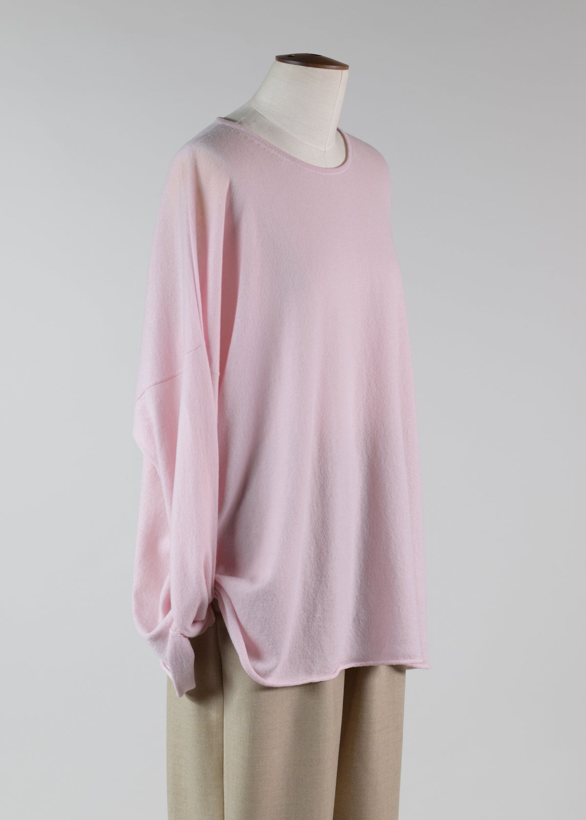 a-line bateau neck sweater - long