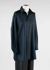 slim a-line shirt with collar - long plus