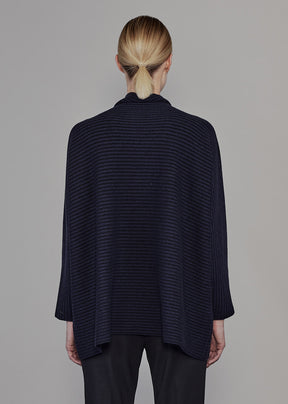 slim sleeve funnel scrunch neck sweater - long
