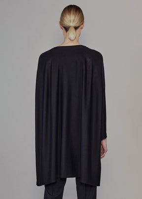 cashmere silk mix extra wide slim sleeve jacket - long plus