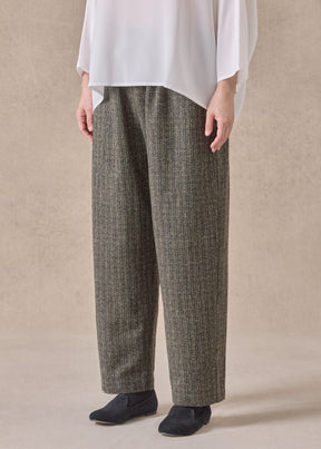 wool silk mix longer japanese trouser