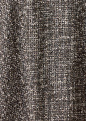 wool silk mix wide mandarin jacket - long