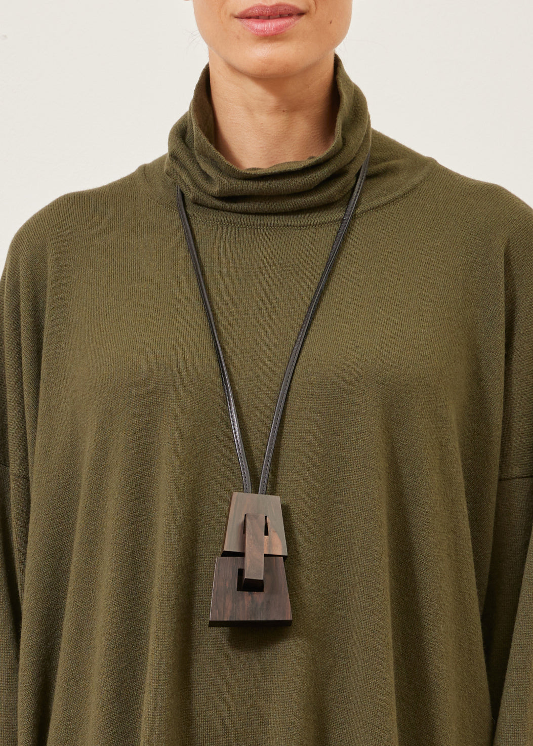 linked 2 part trapezoid pendant