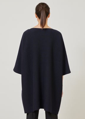 3/4 sleeve wide square sweater - very long