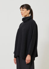 knitted monks top - mid plus