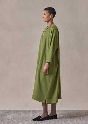 cashmere wide a-line scoop neck dress (fernlight)