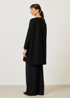 extra wide slim sleeve slash neck - long plus