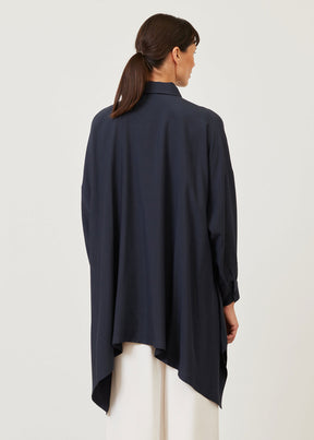 silk dps shirt with collar - long plus