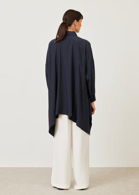 silk dps shirt with collar - long plus