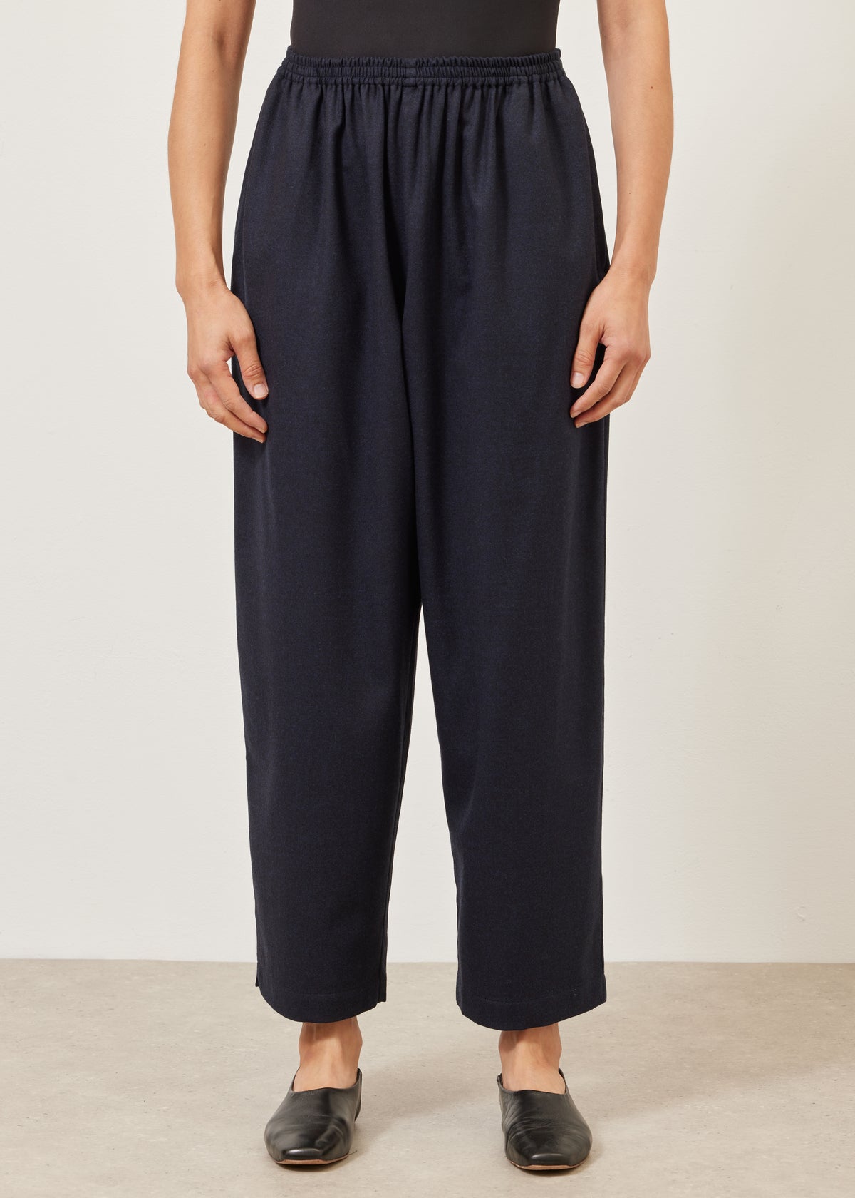 longer japanese trouser with ankle slits