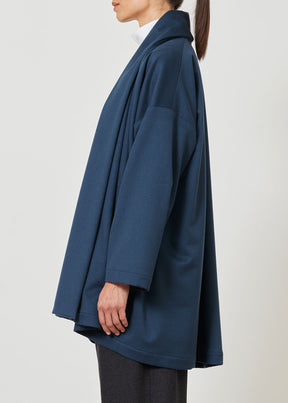 cashmere wide a-line shawl collar coat - long plus