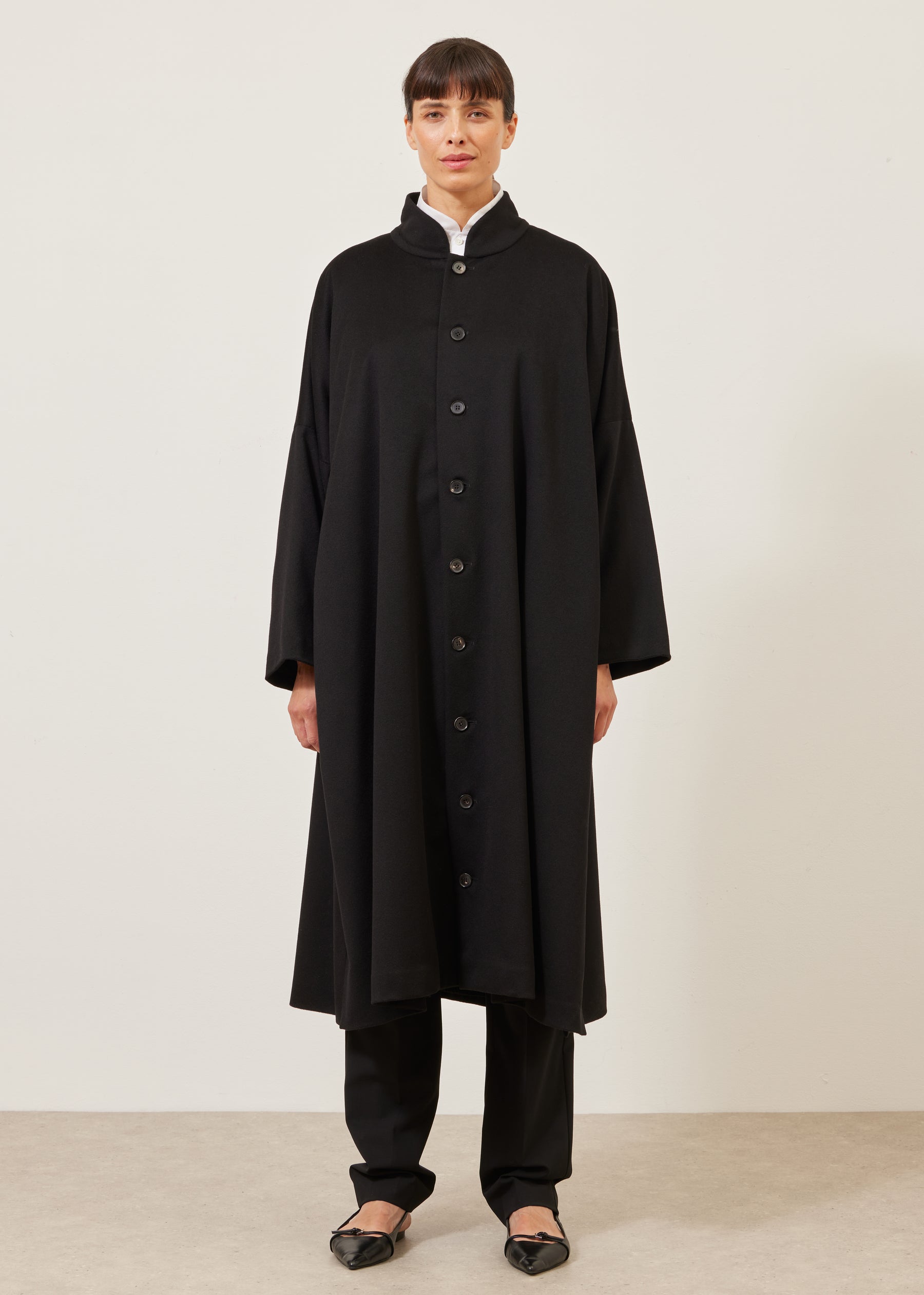 imperial coat with chinese collar - full length