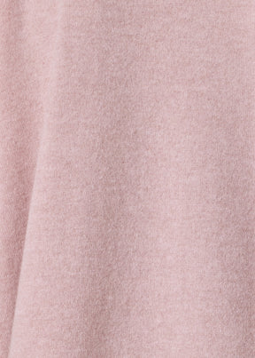 cashmere slim sleeve raw edge scrunch neck sweater - mid plus