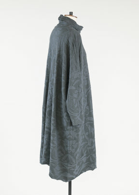 wide a-line scrunch neck dress