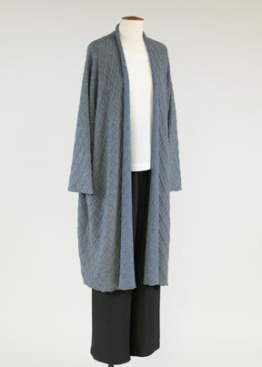 cashmere open collar cardigan coat
