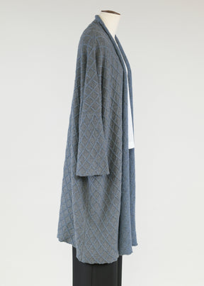 cashmere open collar cardigan coat