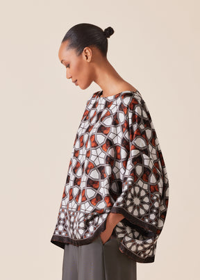 silk wide bateau neck - mid plus