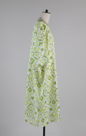 short sleeve wide round neck dress