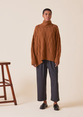 cashmere roll neck sweater - mid plus