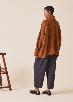 cashmere roll neck sweater - mid plus