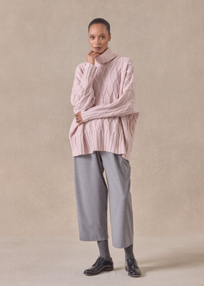 cashmere roll neck sweater - mid plus