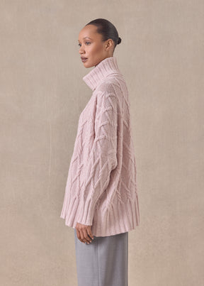 cashmere roll neck sweater - mid plus