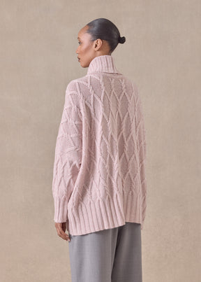 cashmere roll neck sweater - mid plus