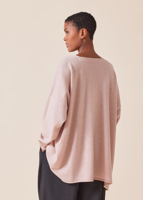 a-line v-neck sweater - long