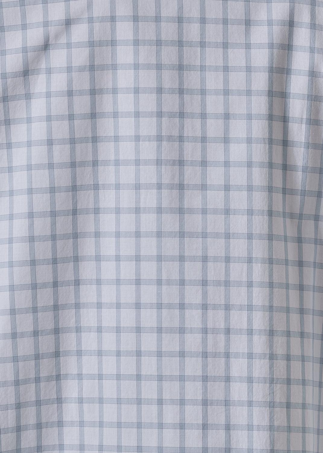 cotton wide longer back double stand collar shirt - mid plus (woadblue)
