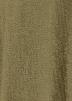 silk wide A-line scoop neck dress
