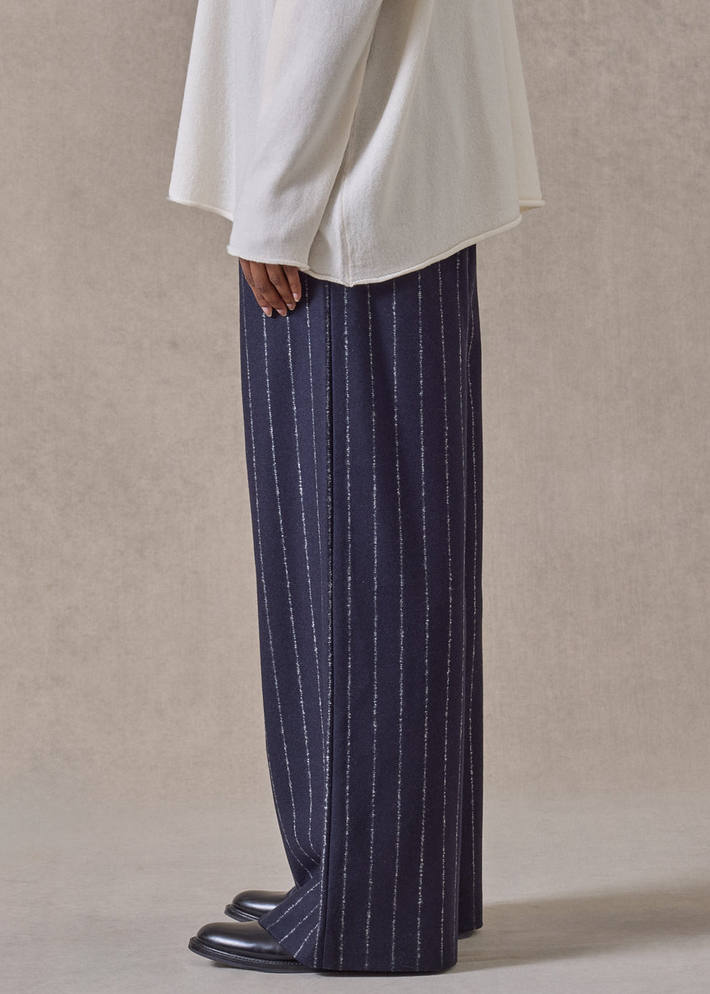 wool cashmere mix trouser (navydark)