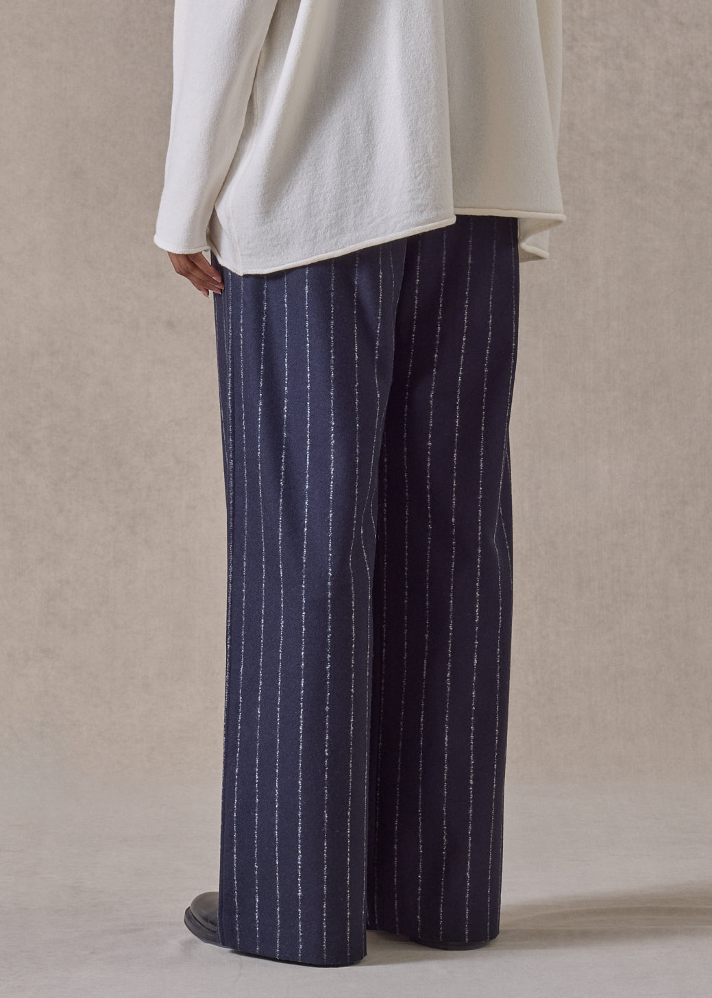 wool cashmere mix trouser (navydark)