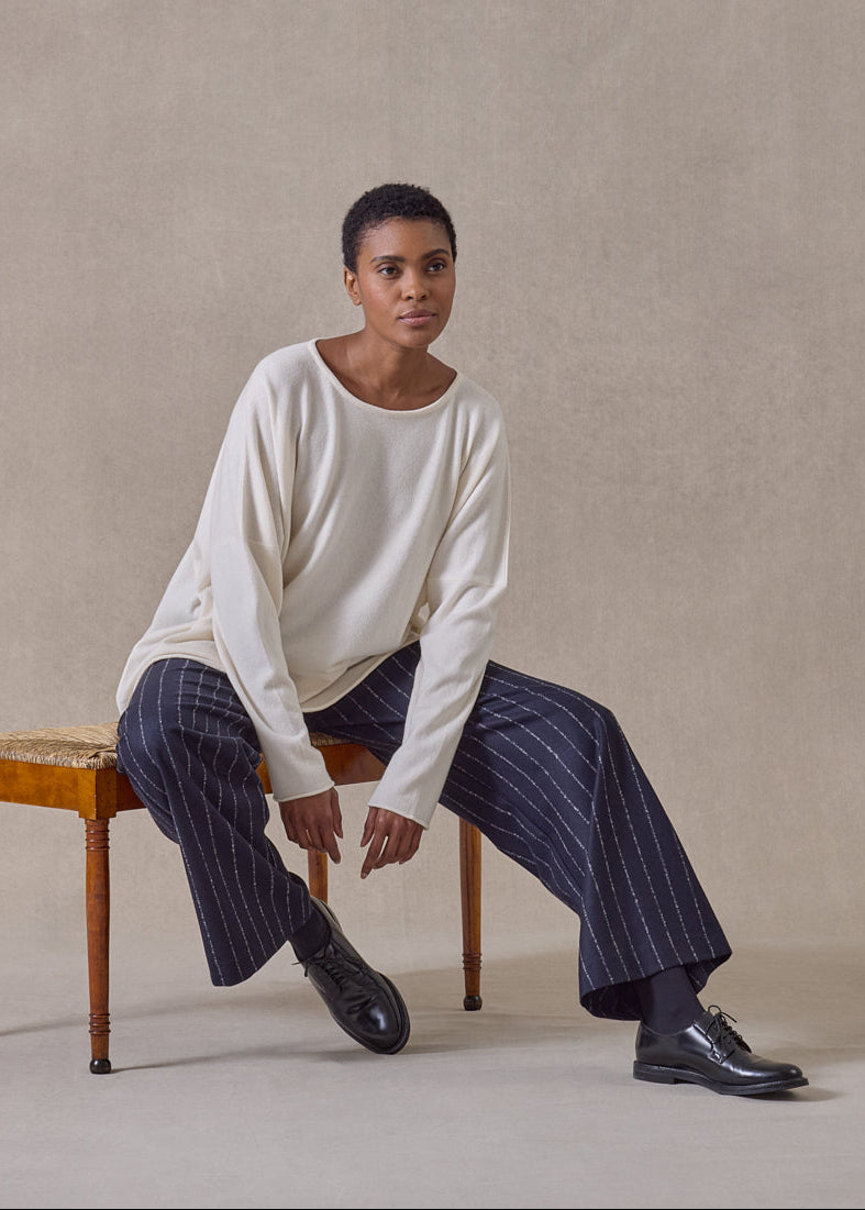 wool cashmere mix trouser (navydark)