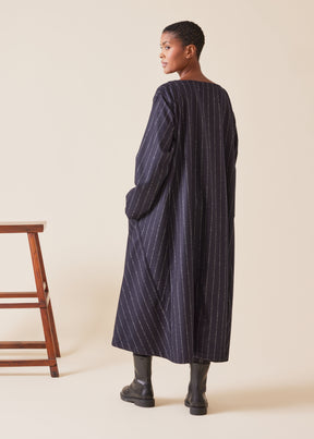 wool cashmere mix caucasus scoop neck dress