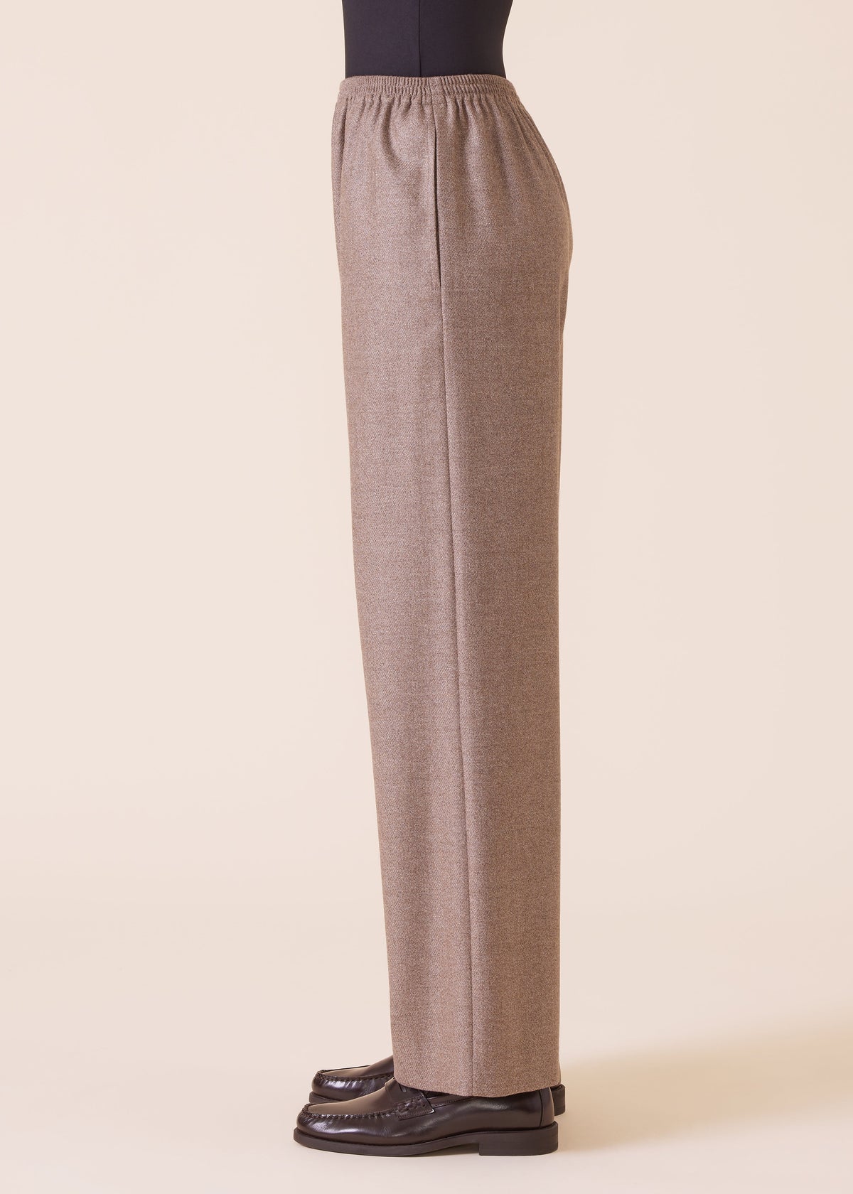 wool silk mix trouser (natural)