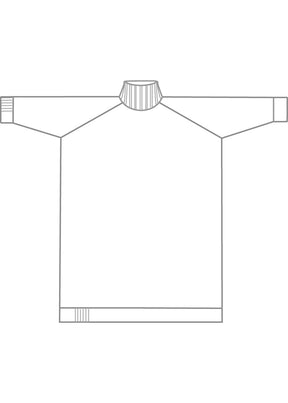 cashmere wide raglan sleeve roll neck dress