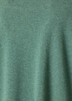 cashmere a-line bateau neck sweater - long