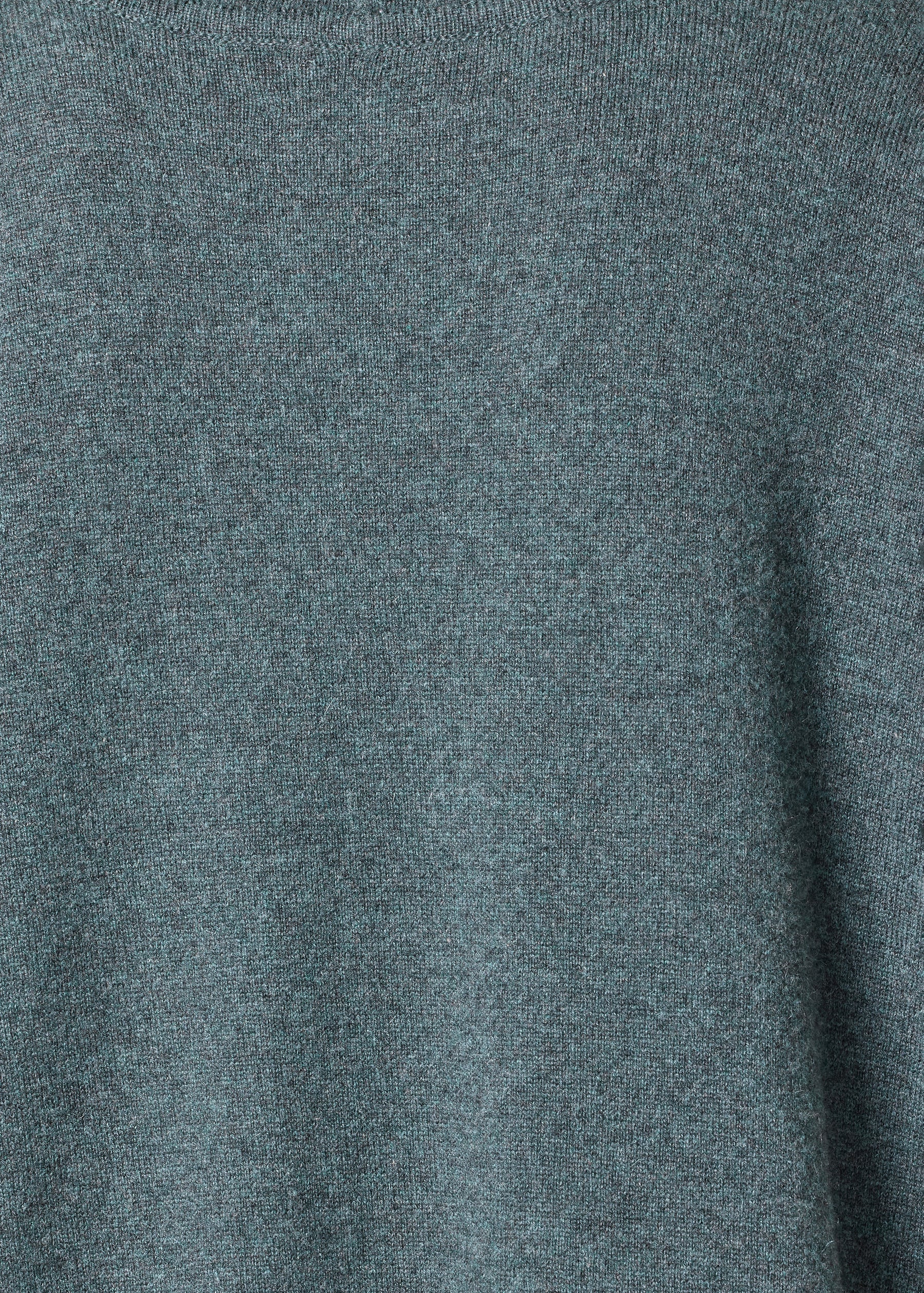 cashmere slim sleeve raw edge scrunch neck - mid plus