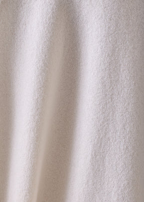 cashmere raglan sleeve round neck sweater - long